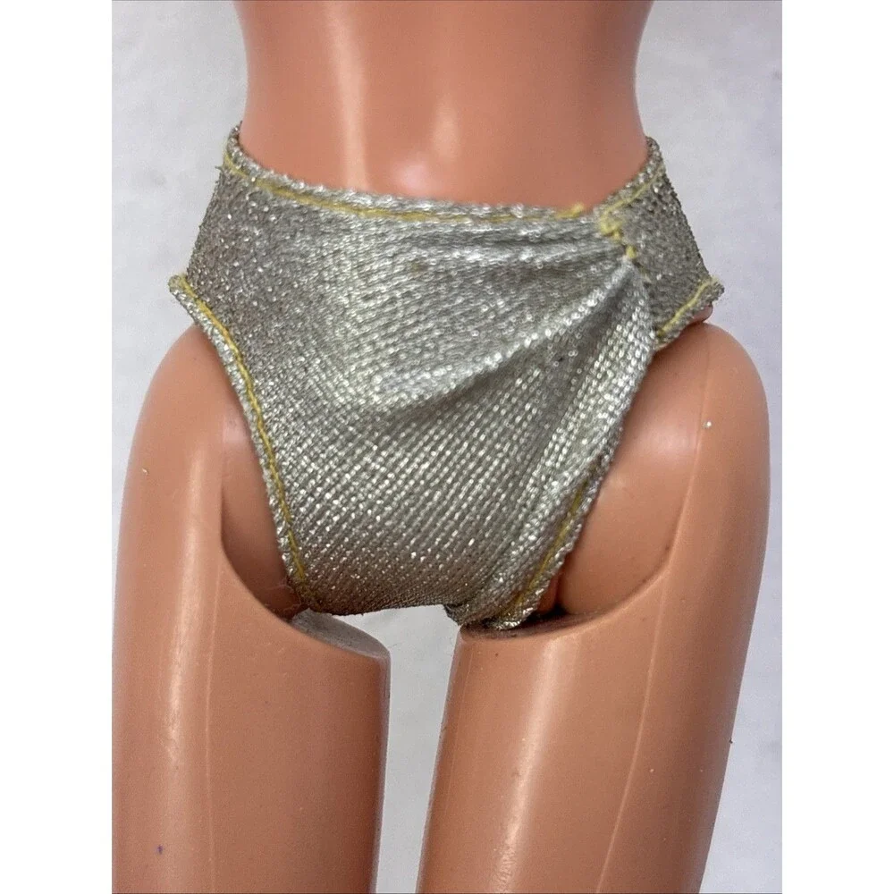 Mattel Barbie 1991 Sun Sensation Gold Bikini Bottoms ONLY~#1390 SwimSuit